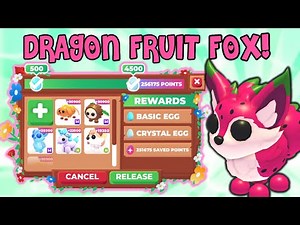 Hatching Crystal Eggs for Dragon Fruit Fox! | Roblox Adopt Me Pet Releaser Update 2026 | Riivv3r