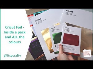 Cricut foil transfer sheets - inside the packs and ALL the colours!