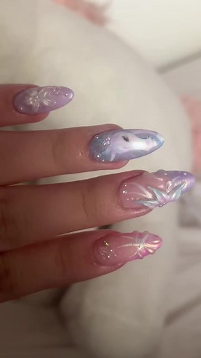 Unicorn Nail Art Set: Purple Whimsy Press-On Nails
