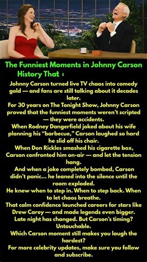 The Funniest Moments in Johnny Carson History That Still Make Us Laugh!