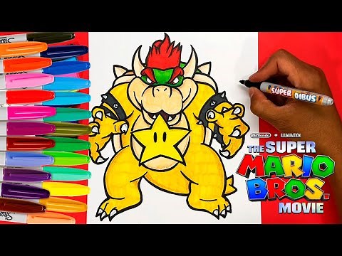 COMO DIBUJAR A BOWSER DE LA PELICULA SUPER MARIO BROS.