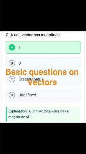 Physics !!Basic Questions on Vectors!!physicsclass!!Class-11 #physics #trendingshorts#neet 🔥🔥🔥🔥