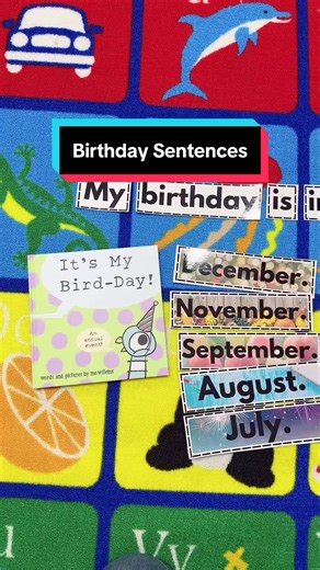 Learn Birthdays: Birthday Sentences Activity