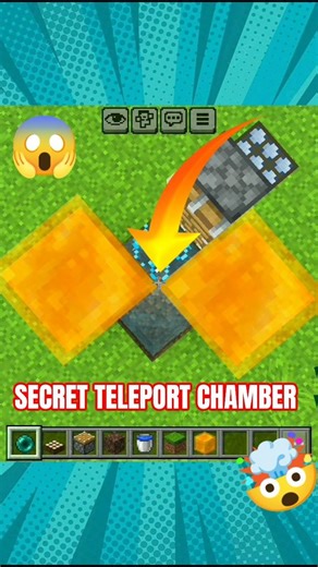 Secret Teleport Chamber in #Minecraft ! 😱