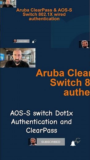ClearPass AOS-S Dot1x authentication