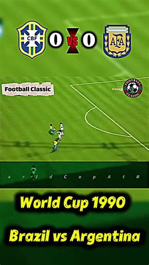 World Cup 1990: Brazil vs Argentina Highlights