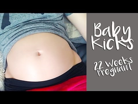 BABY KICKING! | 22 Weeks Pregnant