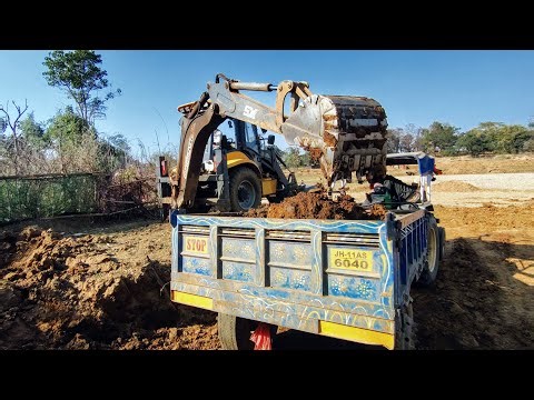 Backhoe Load Soil | Mahindra Jcb Machine | Indian Brand Desi Work