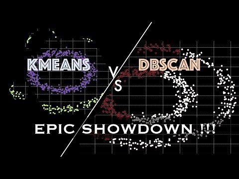KMEANS vs DBSCAN DEMO: See who will win !