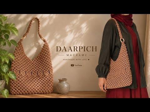 Macrame Bag Tutorial | Easy DIY Boho Shoulder Bag for Beginners