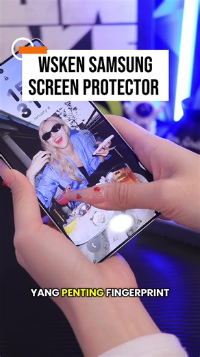 Samsung mahal, skrin jangan bagi calar 😅 Screen protector ni clear, nipis & touch smooth. ✔️ Anti calar ✔️ Tak ganggu fingerprint ✔️ Pasang senang #SamsungMalaysia #ScreenProtector #PelindungSkrin #SamsungAccessory #GadgetMalaysia