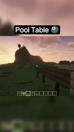 Pool Table 🎱in minecraft 😨(Montagem Miau)#minecraft #Montagem Miau#gaming #shots