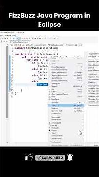 FizzBuzz Java Program in Eclipse | Classic Coding Interview Question Explained