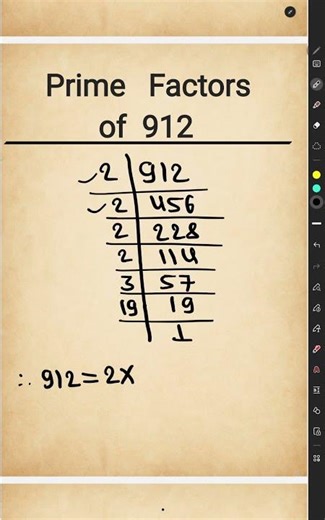 Factors of 912