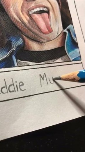 Drawing Eddie from Stranger Things