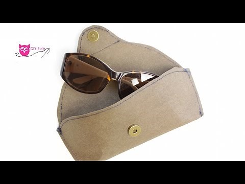 3 Minuten DIY: Sonnenbrillenetui aus SnapPap nähen - DIY Eule