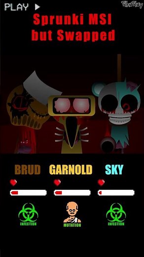HP Bar Brud Garnold Sky in MSI Mods | Different Mods #sprunki #incredibox