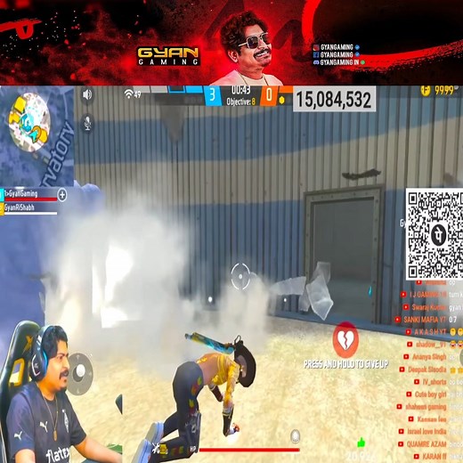 20000 Grandmaster Rank Score 🔥Top 1 Rank Push on Live ✌Gyan Gaming #freefire | Hidden Gaming