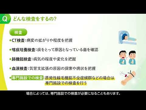 【解説】気管支拡張症とは（字幕付き）