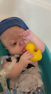 2.6K views · 128 reactions | Bath time fun  I’m learning new ways to play with my hands. Even though I’m unable to bend or straighten my elbow, I have learned to get things to my mouth. It might look different but I’m making it work! | Rise With Raedyn Hayz | Facebook