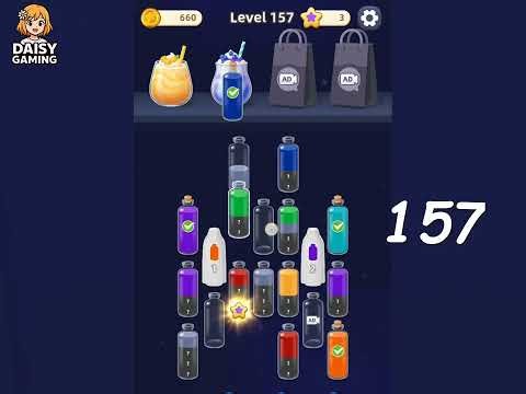 Water Jam Sort Level 157 Walkthrough
