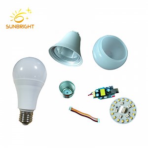 [Hot Item] Plastic Cover E27 B22 E14 Base LED Bulb Parts