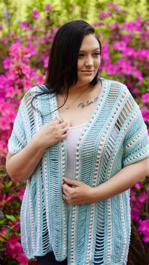 Want to make this #spring #crochet #lace #cardigan #pattern by @JourneyChanelDesigns ? 🔗👇🏻