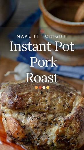 If you’ve ever struggled with cooking pork butt or shoulder, this recipe for Instant Pot Pork Roast makes it easy. You’ll end up with delicious pork with a tasty crust and drippings for an out-of-this-world gravy. Make it tonight! The full recipe is below, or comment “save” and I’ll send it to you. Ingredients: 1 and 1/2 tsp. salt 1 tsp. pepper 2 Tbsp. olive oil A 2 lb. boneless pork shoulder or pork butt roast 1 cup unsalted chicken broth or water 1 tsp. garlic powder 1 onion cut into quarters