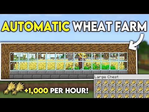 BEST Automatic Wheat Farm 1.21 - Minecraft Bedrock (MCPE,Console,Windows)