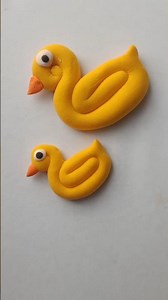 How to make duck 🦆 from clay | Play dough art | Easy Duck making #diy #shorts #duck