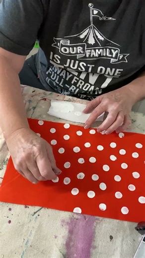 Polka Dot Pumpkin - Make your own fabric