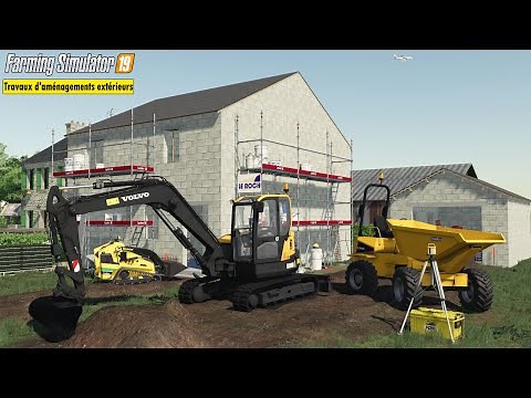 Volvo ECR88D Terrassement Driveway Creation | Farming Simulator 19
