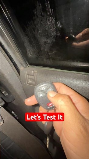 Chevy Silverado key & remote test after program