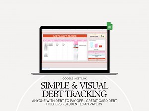 Debt Payoff Tracker Google Sheet | Visual Debt Free Planner (editable) - Etsy Canada
