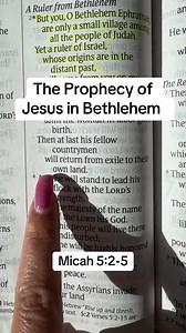 12K views · 320 reactions | The Prophecy of Jesus in Bethlehem Micah 5:2-5 #jesuslovesministry #Godblesseveryone #Christian #bibleverse #bibletruth #readingbible #jesussavedallhumanity #blessedandthankful #Godisgood #biblestudy | Read Bible | Facebook