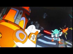 A scene from Cosmic Conflict: Episode 7 - The Simpsons