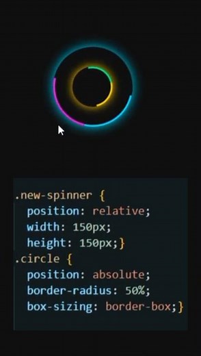 Spinner Animation | HTML CSS #coding #html #css #spinner #animation