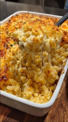 Creamy Baked Mac and Cheese 🧀🍝🔥 | Ultra Cheesy Comfort Food Recipe | Viral Dinner Idea
