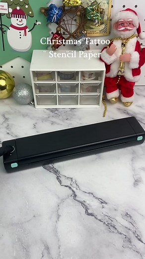 DIY Christmas Tattoo Stencil Paper Tutorial