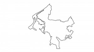 Download animated sketch map of Cartagena de Indias in colombia for free