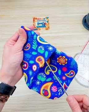 Practical Mini Wallet Made from One Piece of Fabric | Card Holder & Feminine Pad Pouch