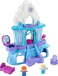 Amazon.com: Disney Frozen Toy, Little People Playset with Anna and Elsa Toys Lights and Music for Toddlers, Elsa's Enchanted Lights Palace : Toys & Games