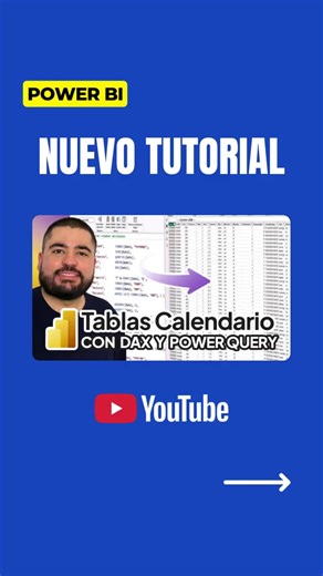 ¿Power Query o DAX? ¿Cómo crear tablas calendario? Disponible en el canal de YouTube de @Power BI por datdata y a través del enlace https://youtu.be/OBB5XGZprFY