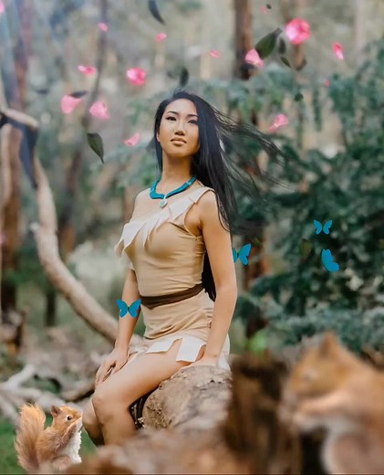 Pocahontas cosplay