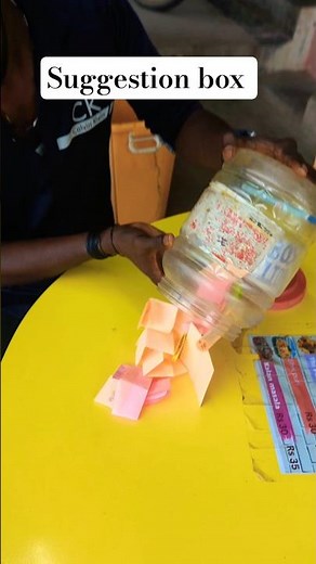 🗃️Suggestion box and feedback box 🗃️#1 month before provide in suggestion box #panipuri #shorts