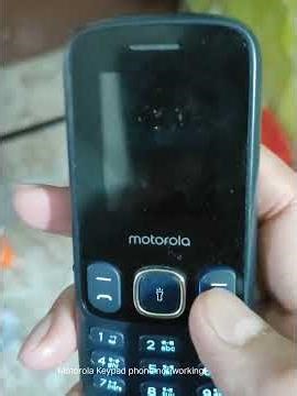 Motorola Keypad phone not working #motorola