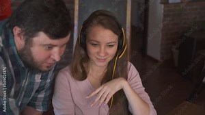 System Administrator Explains Girl Manager How to Connect to Wi-Fi and Office Network. Computer Engineer Specialist Communicates With a Client. Distance Working. Computer Support Service. Using Laptop