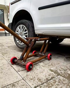 16M views · 35K reactions | DIY Wheeled Car Jack | Magic Hands Creations | Facebook