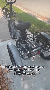 1.7M views · 7.8K reactions | Check out the TK1 Folding E-Trike! ⚡ 95% Pre-Assembled ⚡ 60-Mile Max Range ⚡ Parking Brake ⚡ 350 lbs Load Capacity ⚡ Front Suspension ⚡ Free Front & Rear Baskets ⚡ Free Shipping Grab yours today at mooncool.com | Mooncoolbikes | Facebook