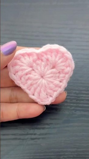 UNIQUE Crochet Heart Tutorial #shorts